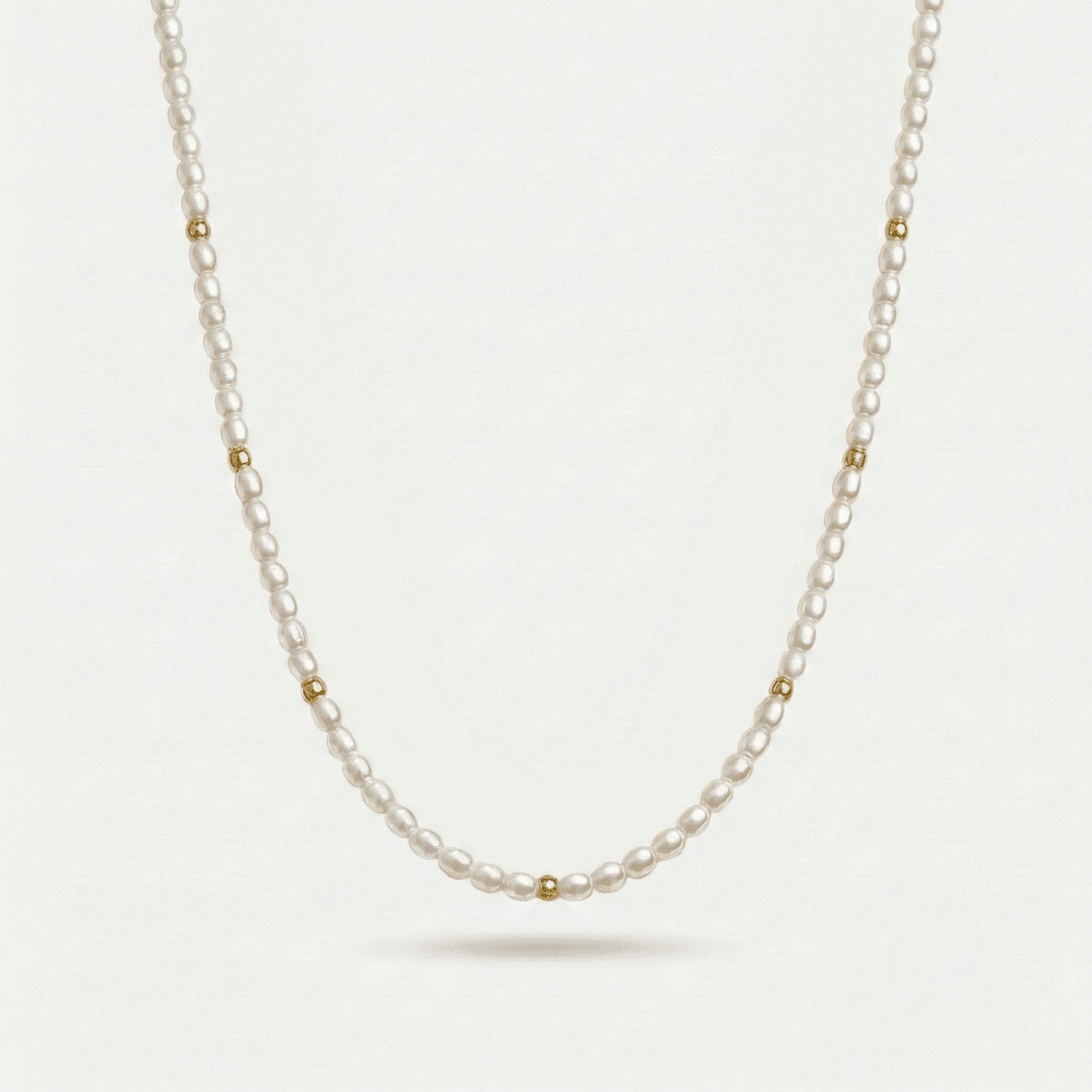 Choker Perlas y Oro