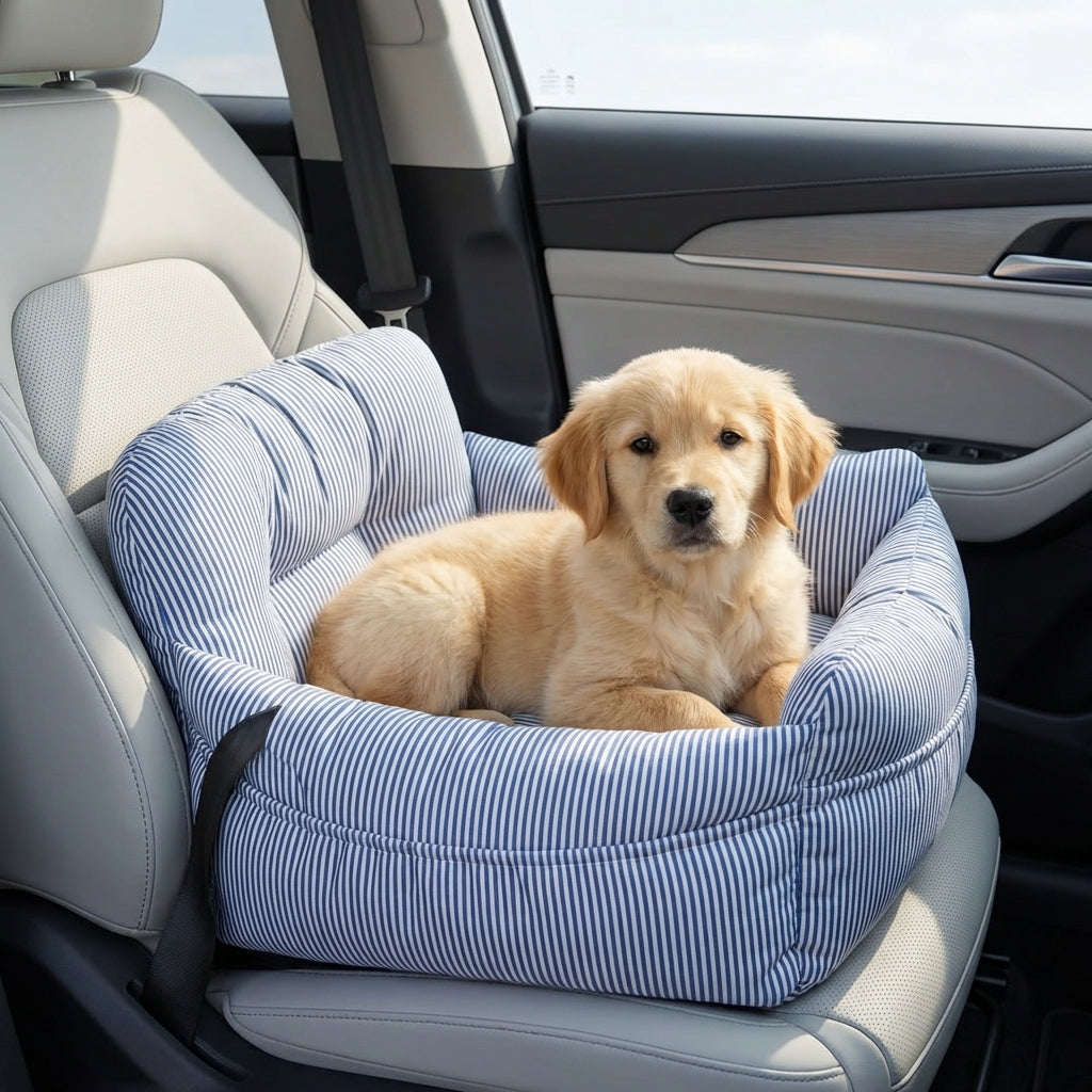 Portable Leisure Outing Pet Bolster Large Dog Car Seat Bed