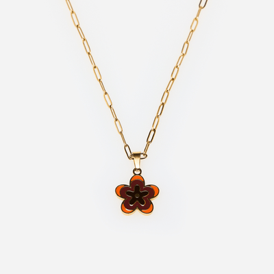 Collar Flor Violeta