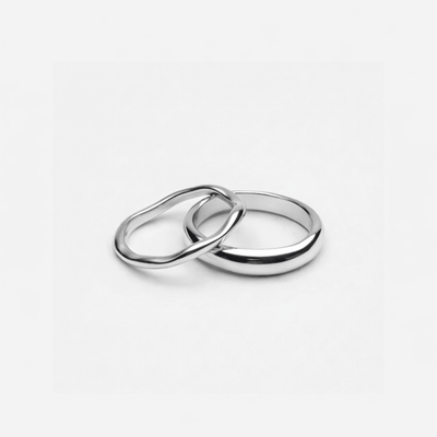 Set Anillos Wave