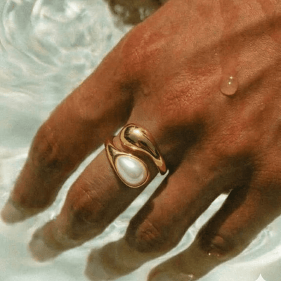 Anillo Drop y Perla