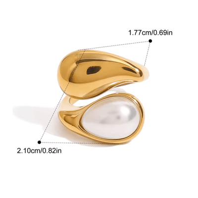 Anillo Drop y Perla