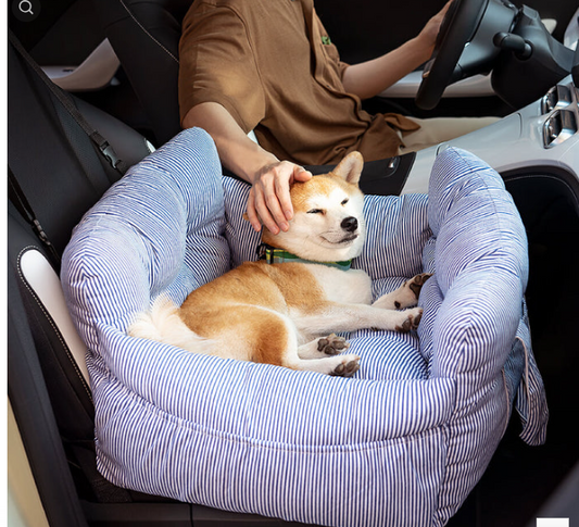 Portable Leisure Outing Pet Bolster Large Dog Car Seat Bed