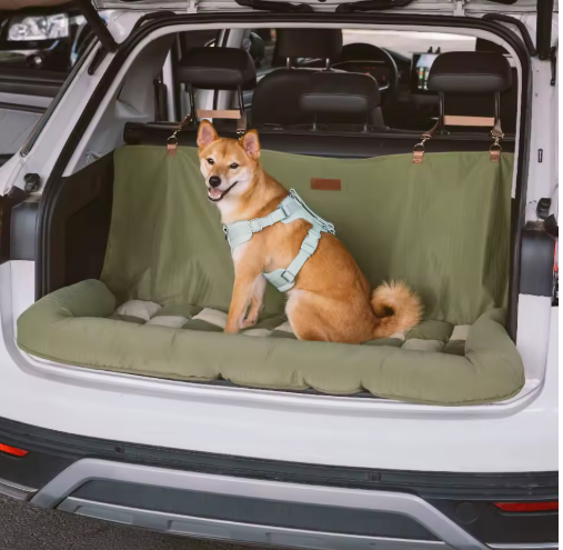 Travel Bolster Safety Back Seat Large Dog Car Seat Bed - Chessboard Lounge