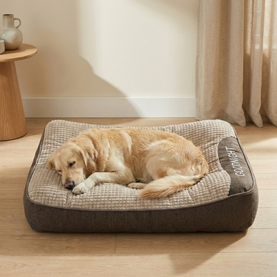 Large Thick Scratch-resistant Spine Protection Dog Cushion Bed