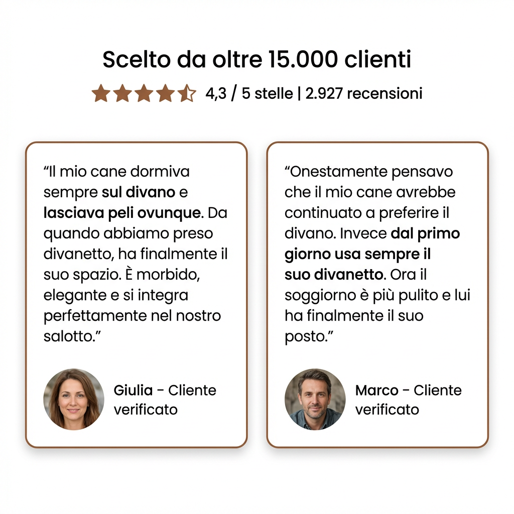 Divanetto reale per cani