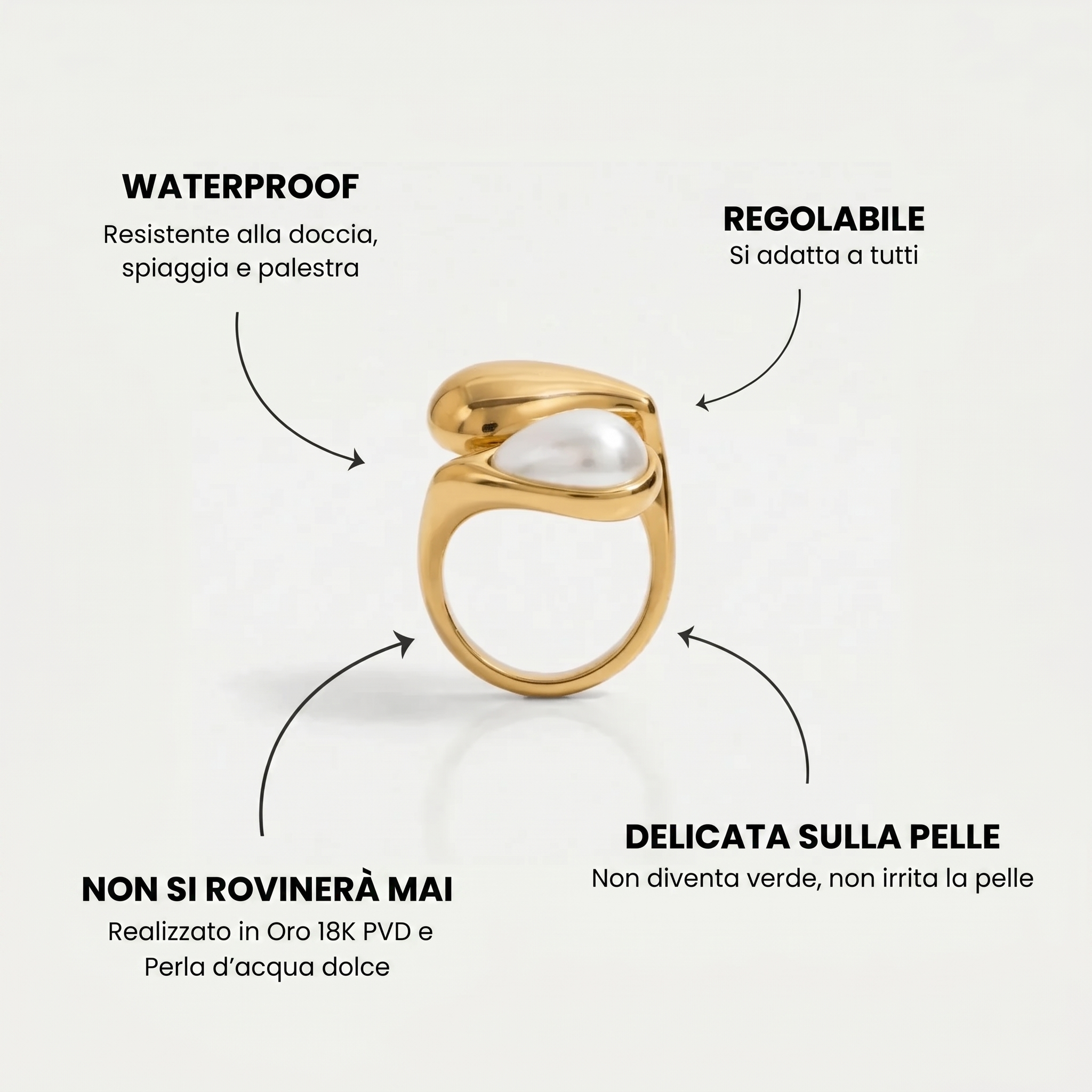 Anillo Drop y Perla