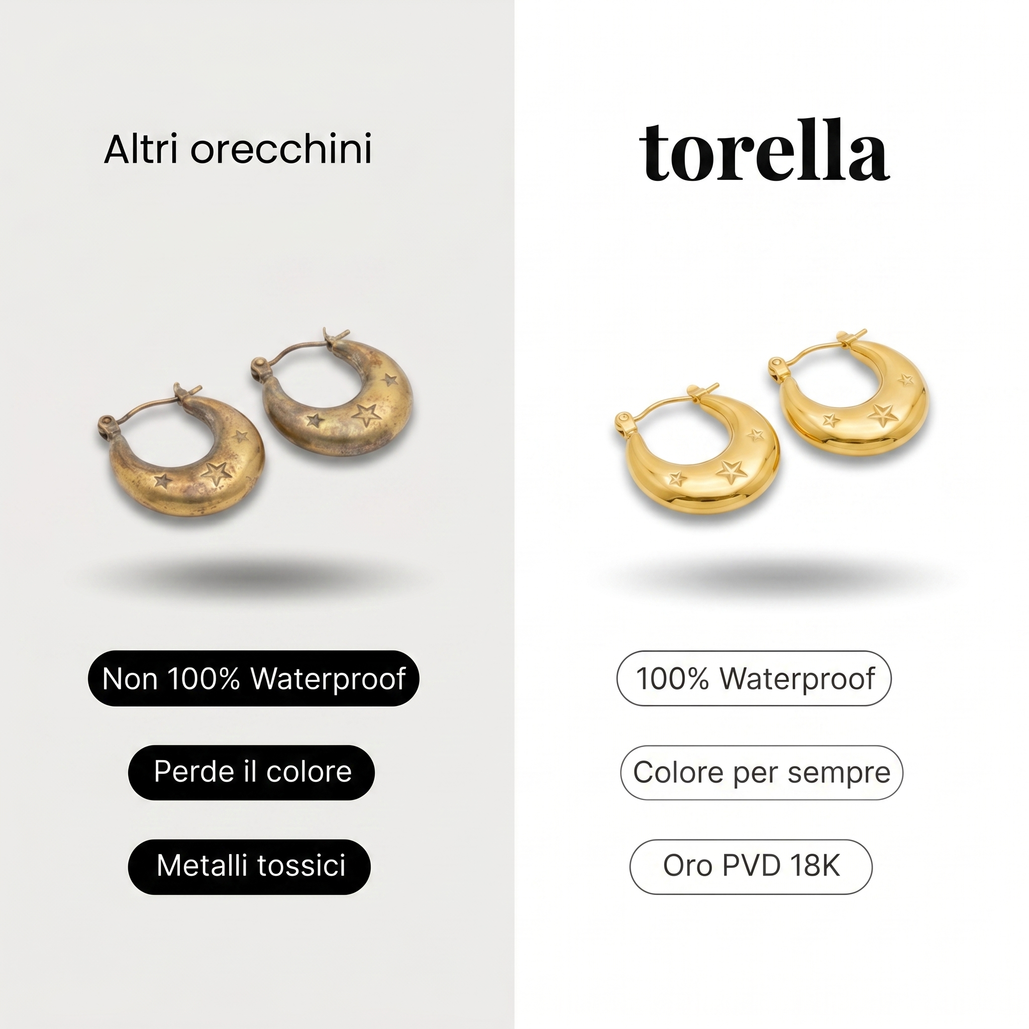 Aros Luna Estrella