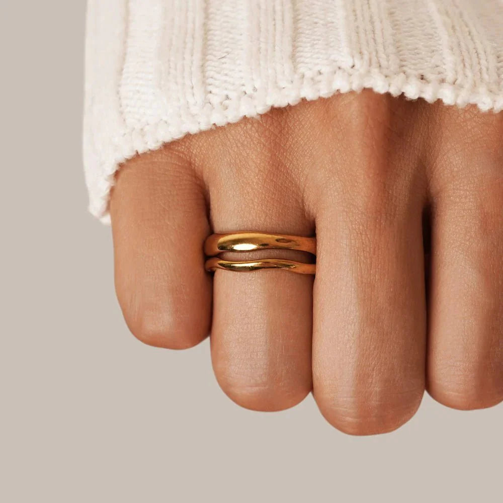 Set Anillos Wave